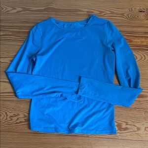 Blue Long Sleeve Top